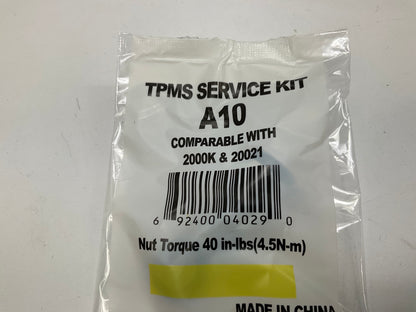 (4) A10 Tire Pressure Monitoring System (TPMS) Sensor Service Kits