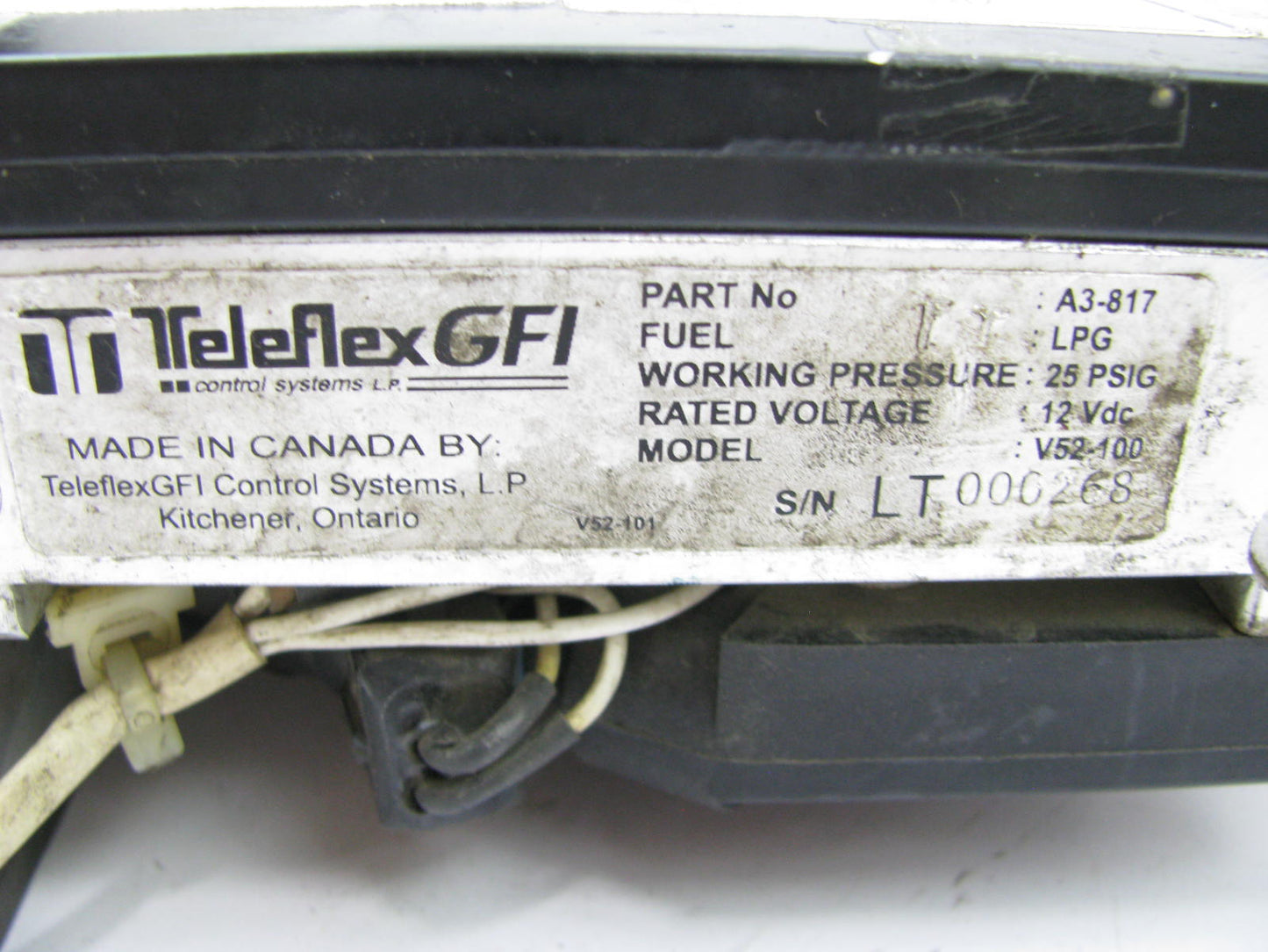 USED - GFI V52-10 NGV CNG Fuel Injection Gas Metering Valve 25 PSIG 12V