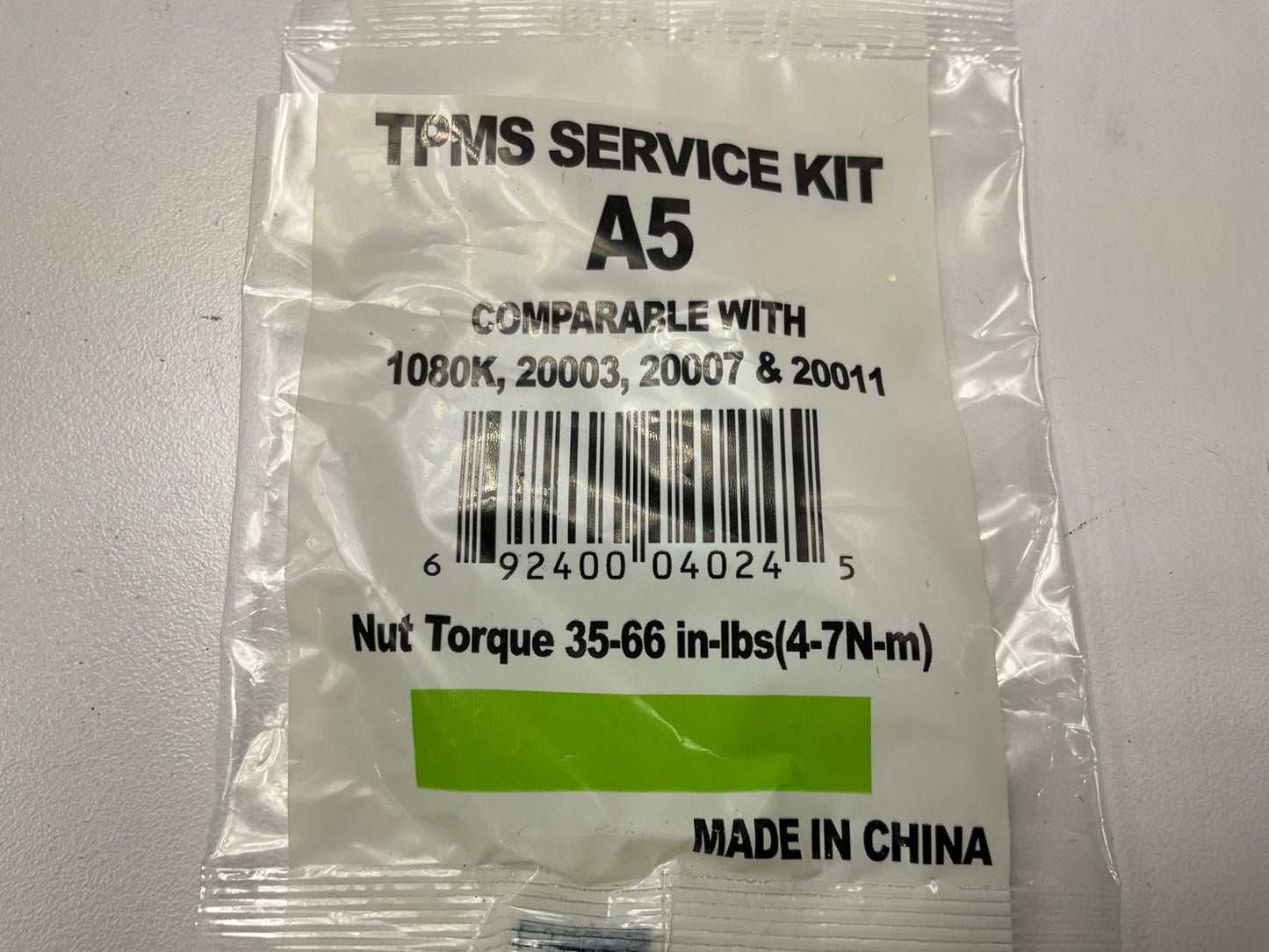 A5 TPMS Tire Pressure Monitor Sensor  Service Kit