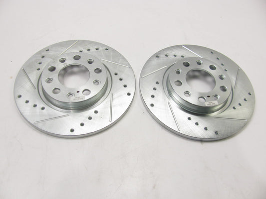 (x2) Rear  Disc Brake Rotor Set-Drilled, Slotted AR83089