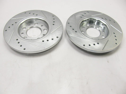 (x2) Rear  Disc Brake Rotor Set-Drilled, Slotted AR83089