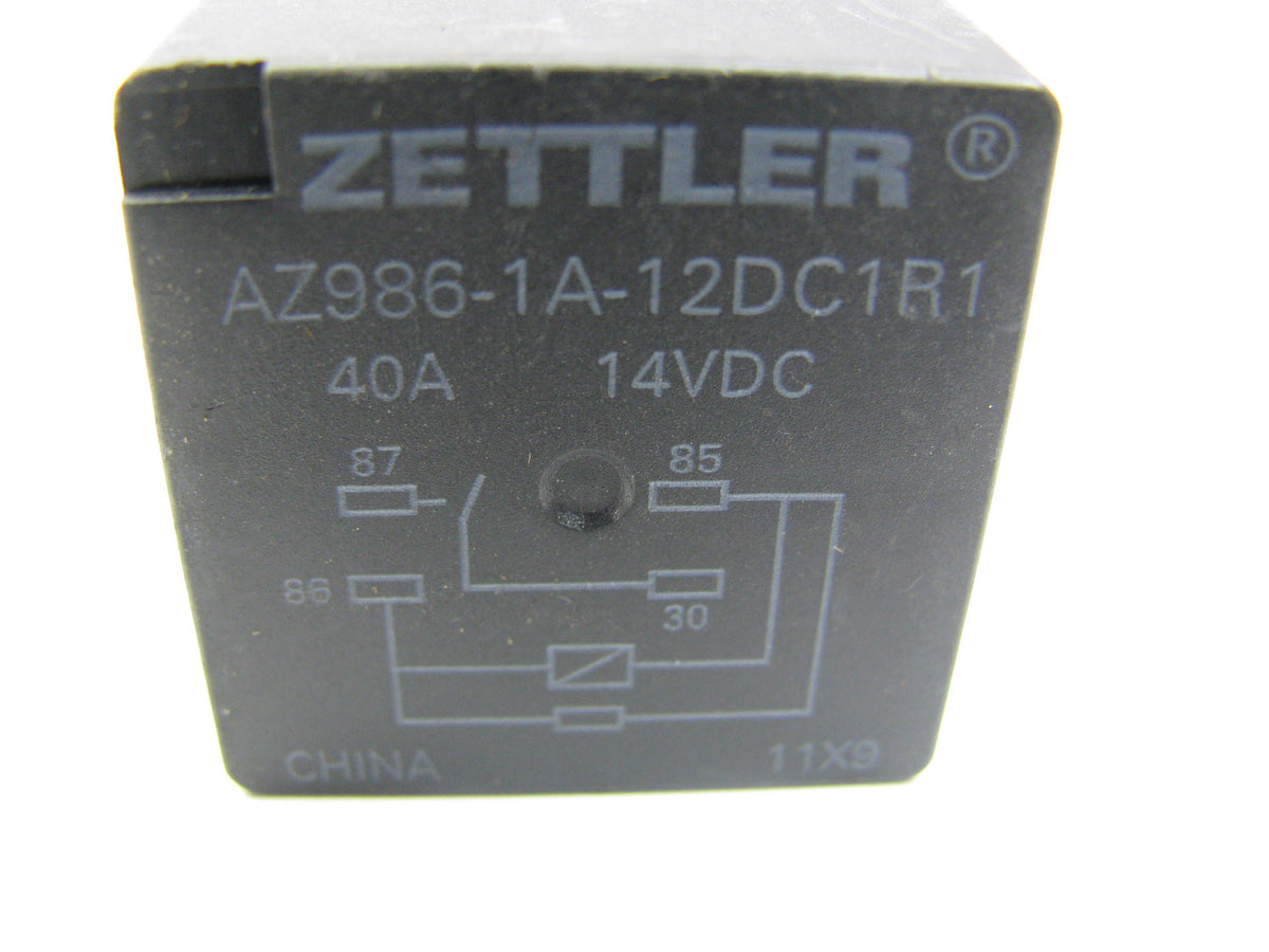 NEW - Bulk Packed American Zettler AZ986-1A-12DC1R1 14V 40 Amp Relay