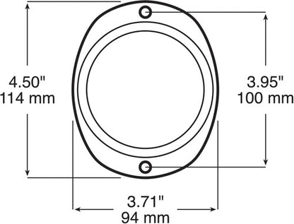 (10) Peterson Manufacturing B460A Oval Amber Reflectors, 3-1/4'' Acrylic Lens