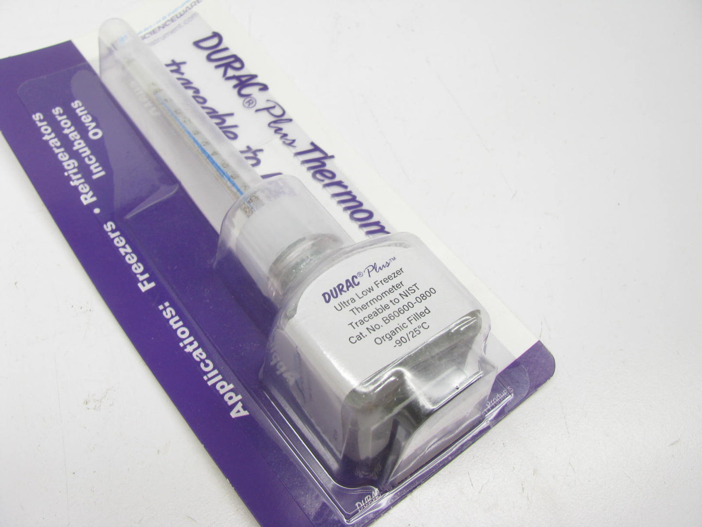 Durac B60600-0800 Freezer And Ultra Low Freezer Bottle Thermometer,  -90 To 25C