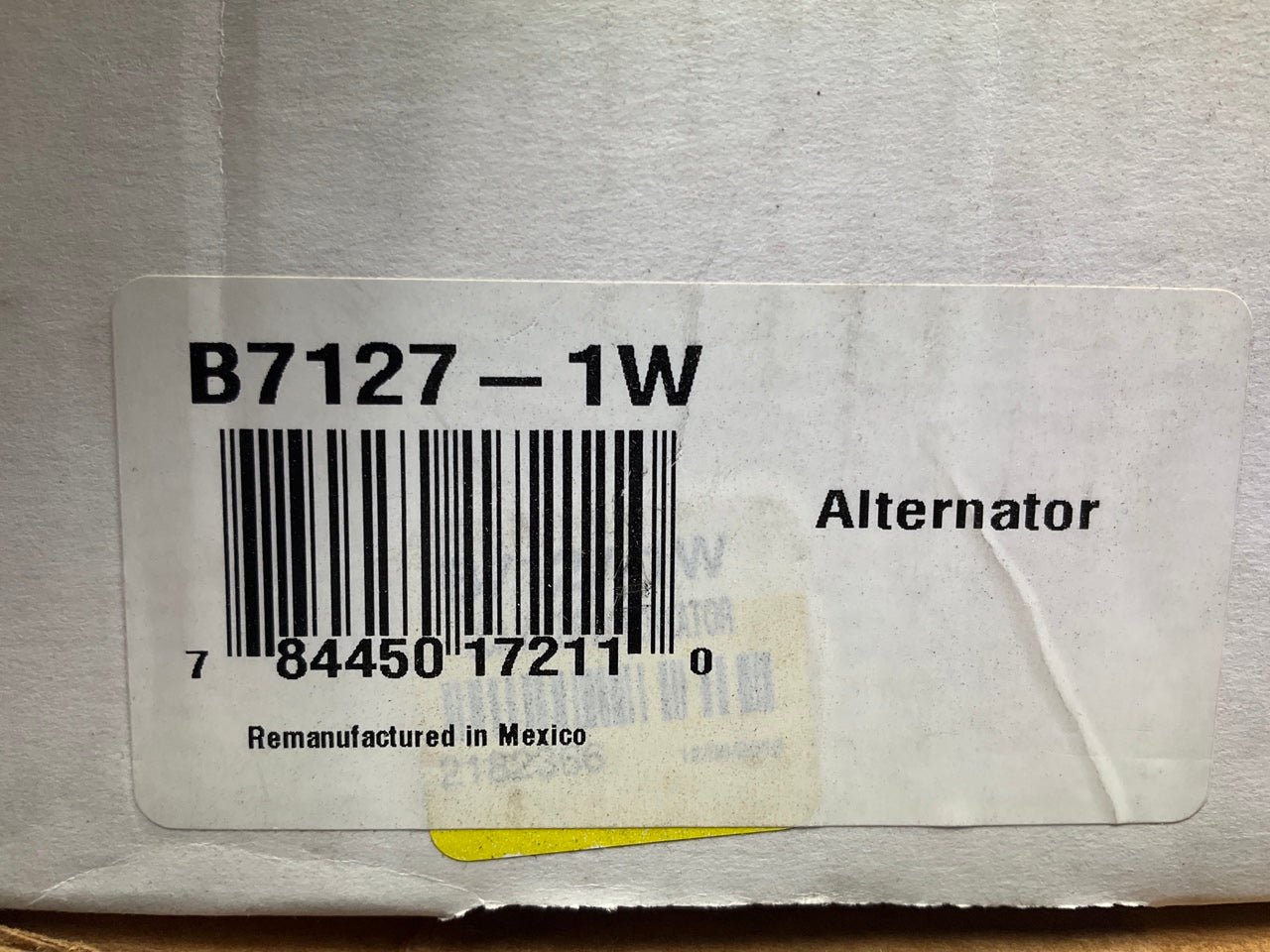 UNBOXED - REMAN Valuegrade 7127-1W Alternator 71273SEV
