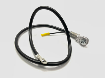 BC260BK 4 Gauge 35 Inch Side Terminal Black Battery Cable With 12 Gauge Lead