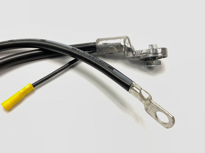 BC260BK 4 Gauge 35 Inch Side Terminal Black Battery Cable With 12 Gauge Lead