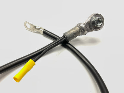BC260BK 4 Gauge 35 Inch Side Terminal Black Battery Cable With 12 Gauge Lead