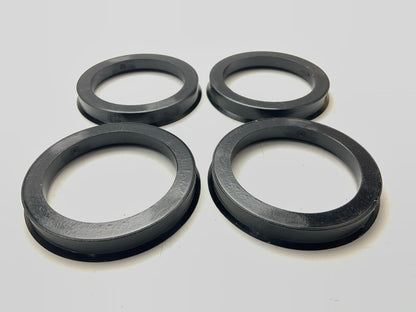 New Unboxed White Knight 72.62mm OD X 56.15mm ID Hub Centric Rings, 4-Piece