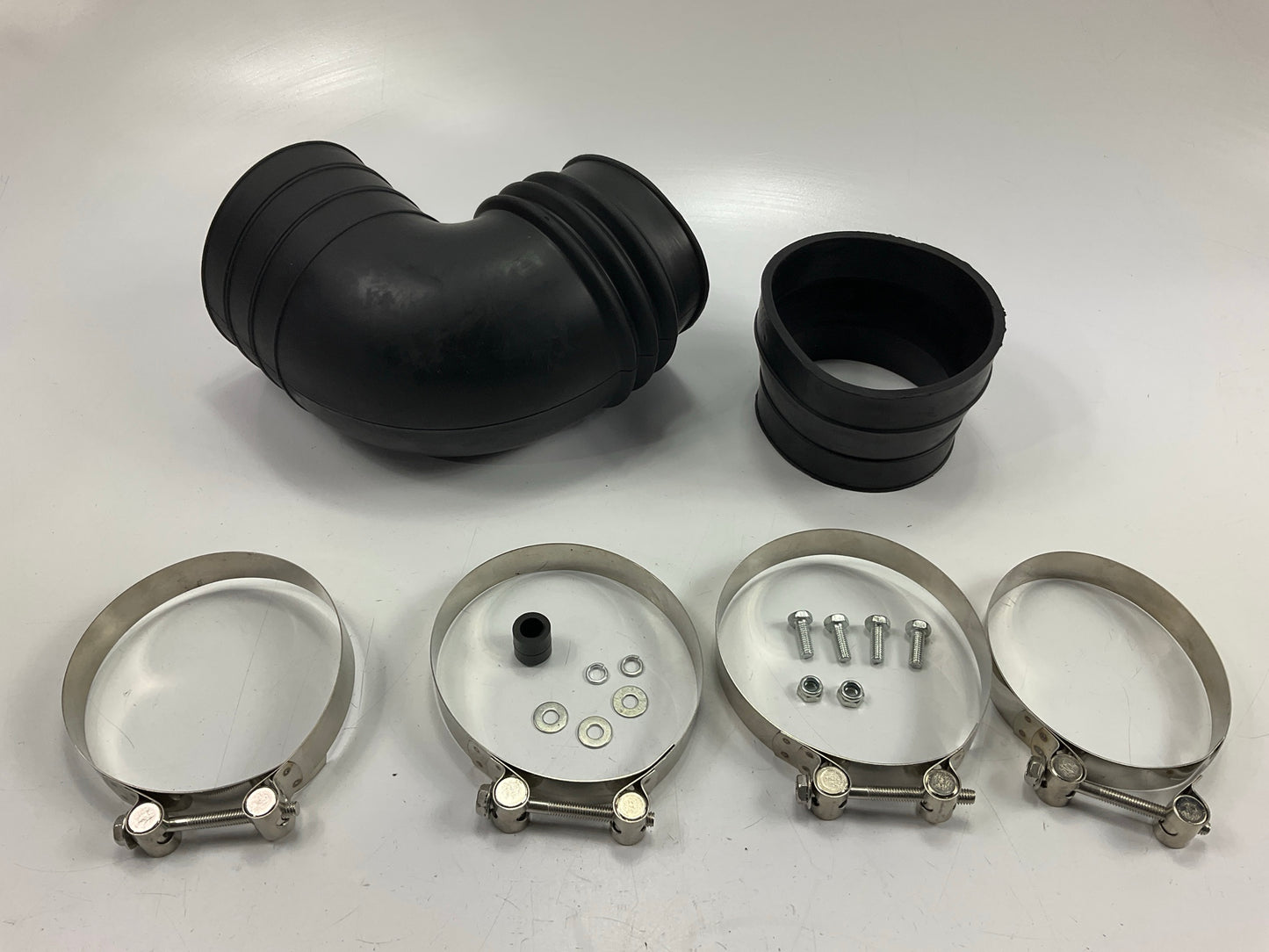 4'' To 3.5'' Adapter Cold Air Intake Coupler Kit 90 Degree Elbow And Hose Clamps