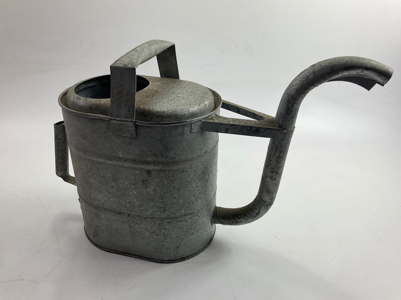 Vintage Galvanized Metal Gas Service Station Radiator Filling Watering Can 3 GAL