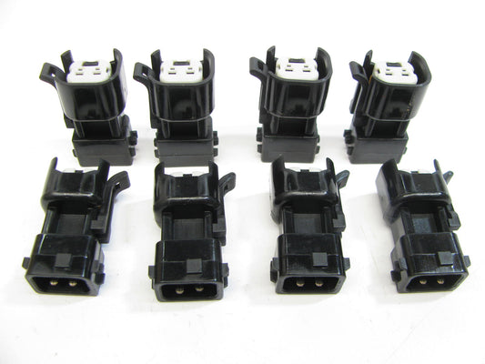(8) NEW Fuel Injector Connector Harness Adapters EV1 To EV6 USCAR - LS2 LS3 LS7