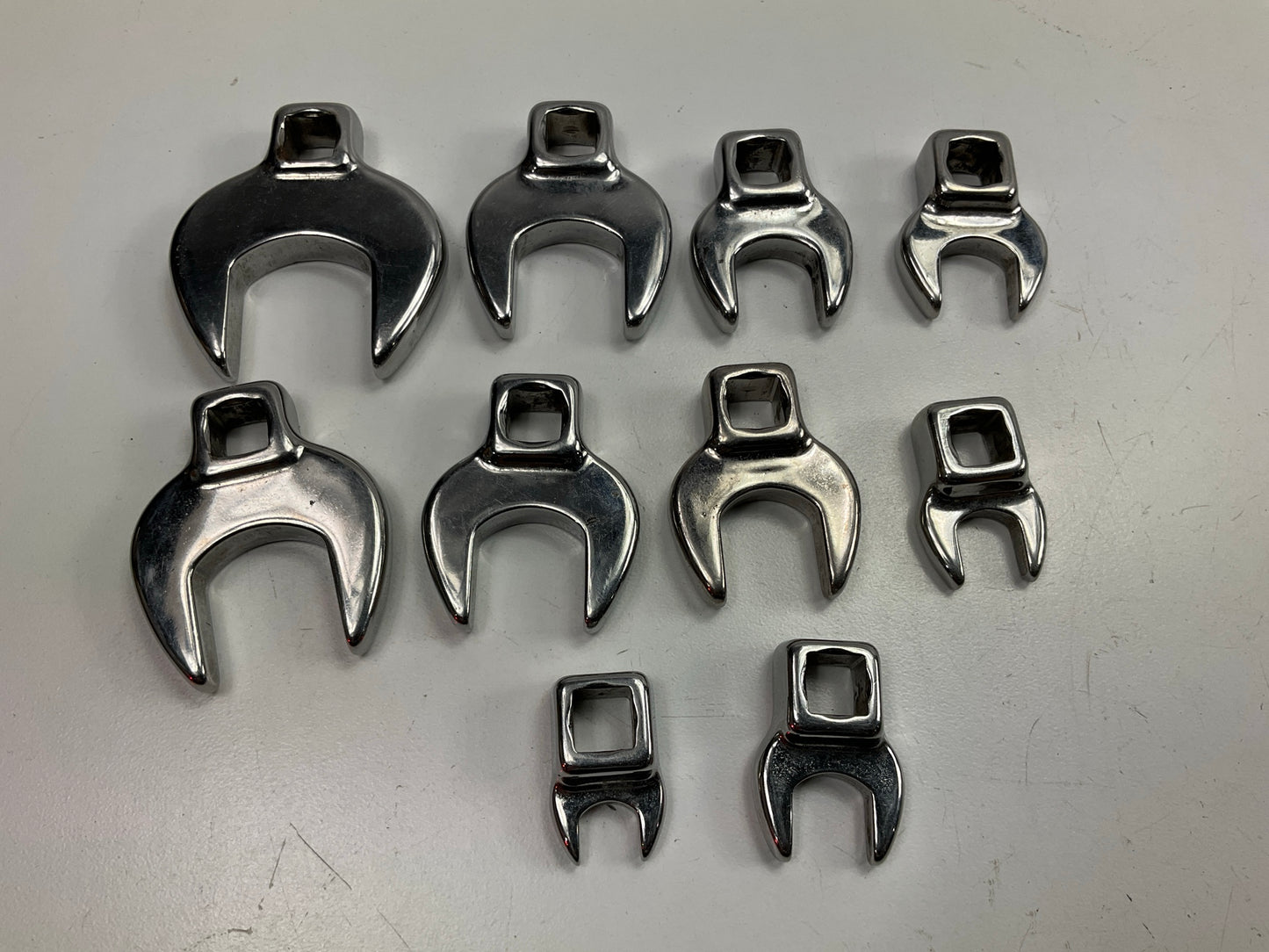 USED - 3/8'' Drive Craftsman SAE 3/8'' - 1'' Crowfoot Wrenches/Sockets 10 Piece Set