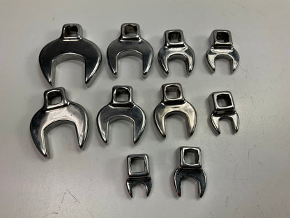 USED - 3/8'' Drive Craftsman SAE 3/8'' - 1'' Crowfoot Wrenches/Sockets 10 Piece Set
