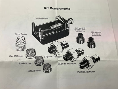 NEW CSIT A/C Compressor Suction Screen Guard Installation & Extractor Tool Kit