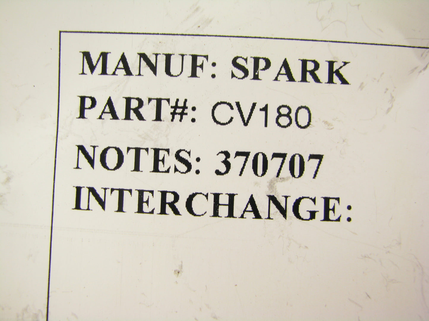 NEW - Out Of Box CV180 Carburetor Choke Thermostat - 370707 E6190 2C1055