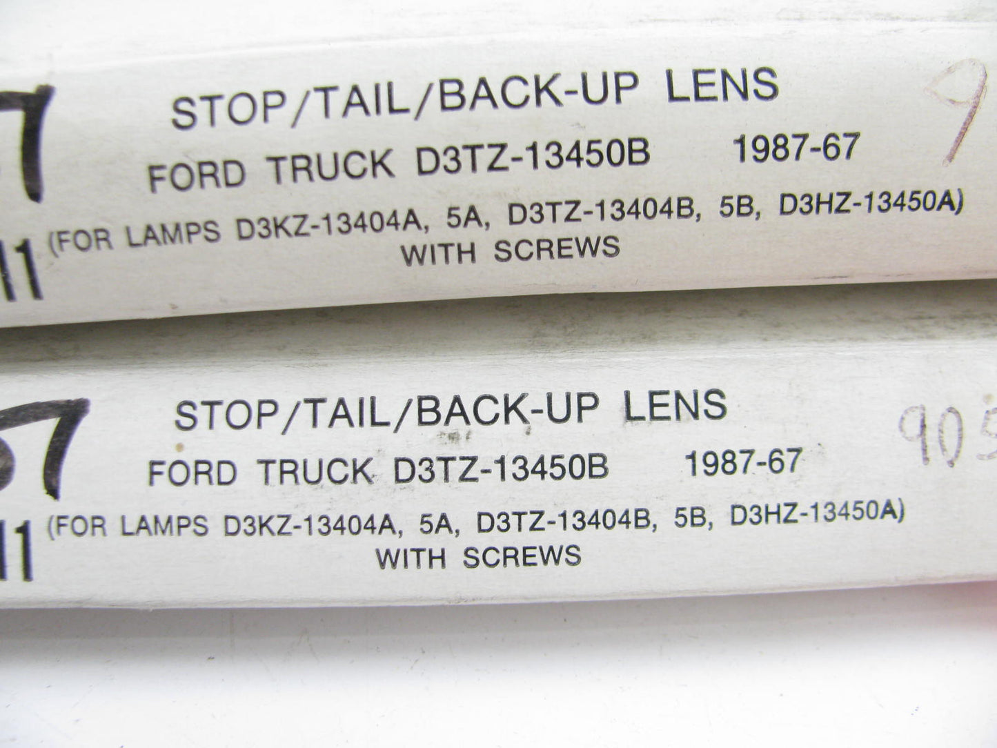 (x2) 1967-1888 Ford Truck Brake Stop Turn Reverse Tail Light Lens D3TZ-13450-B