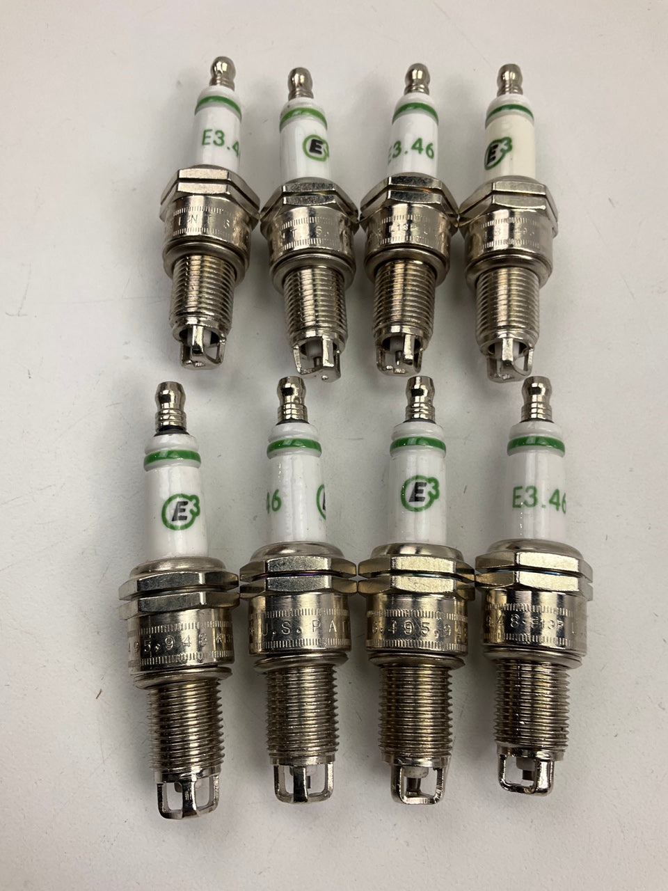 (8) E3 E3-46 Ignition Spark Plugs - Tapered Seat 14mm 0.750'' Reach