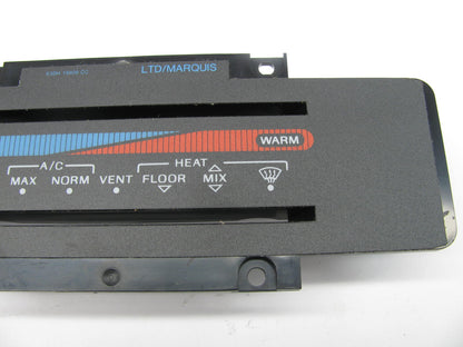 NEW - UNBOXED - OEM Ford E5DH-19808-CC A/C Climate Control Panel Face Trim Plate