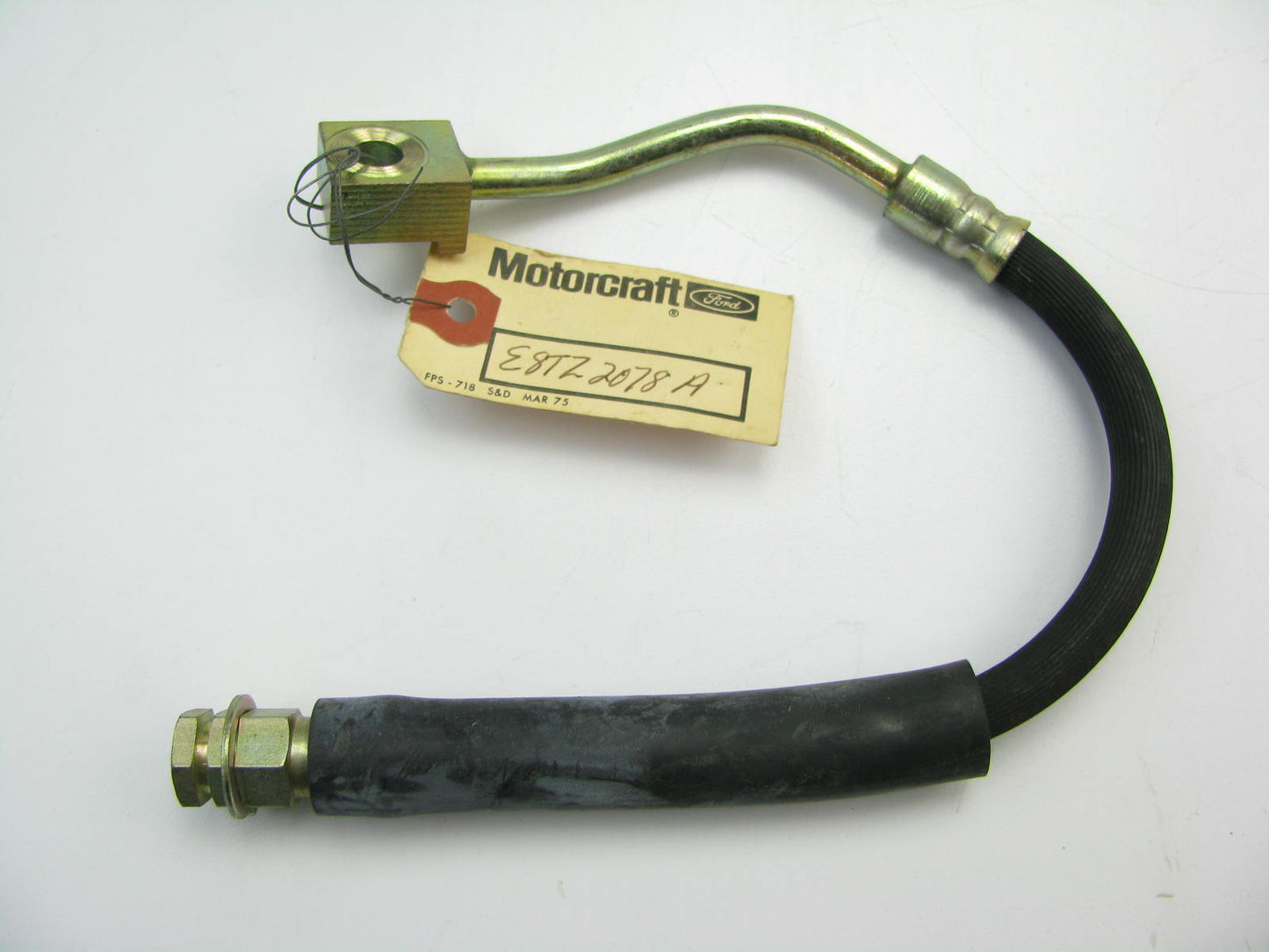 NEW - Out Of Box E8TZ-2078-A Front Left Brake Hydraulic Hose 1987-1989 Aerostar