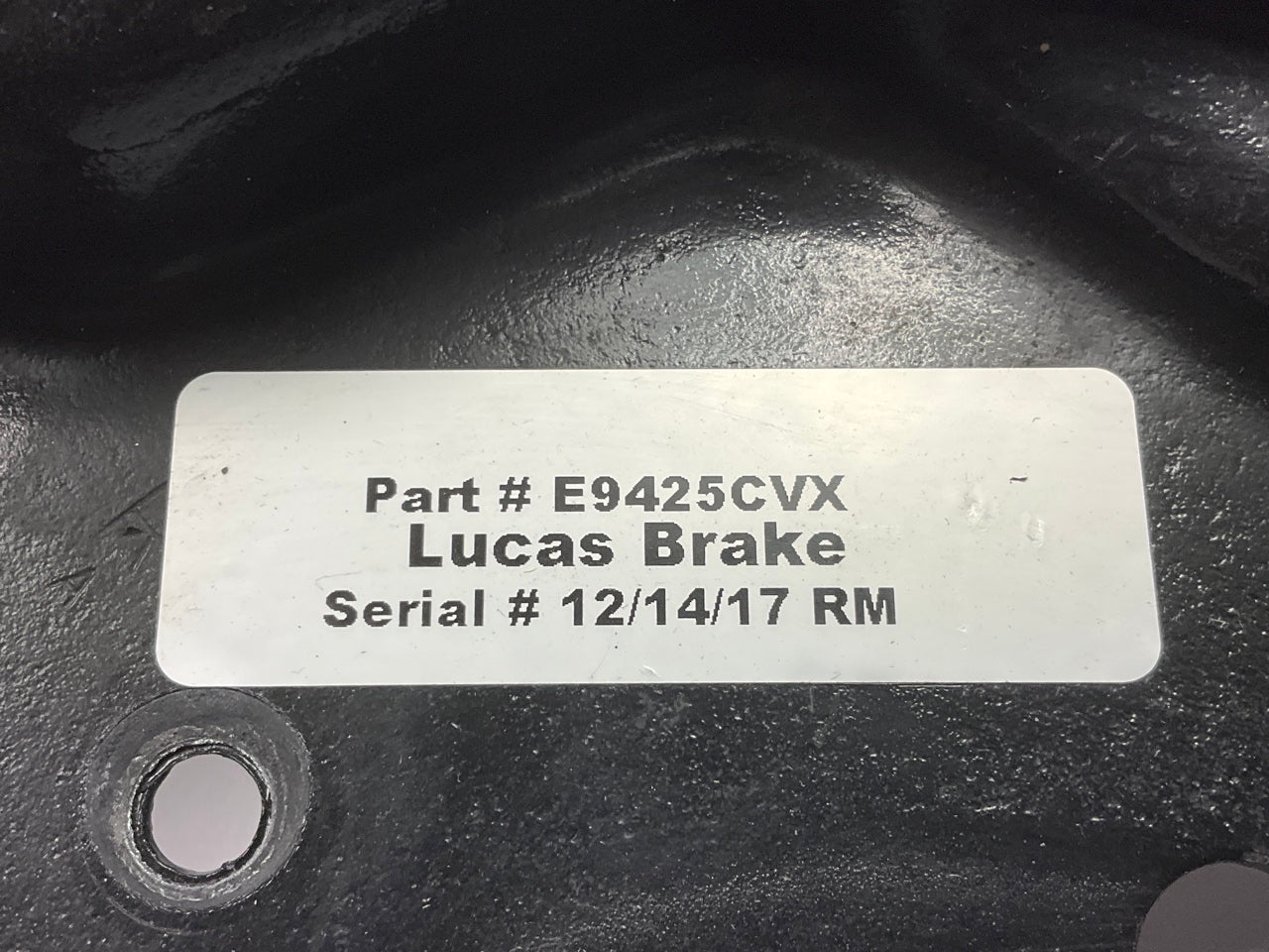 NEW UNBOXED LUCAS E9425CVX Right Rear Drum Brake Backing Plate For Ford 15X5''