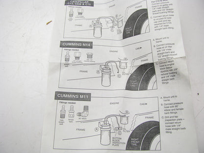 Enviro Kleen EK15 By Pass Oil Filter For CAT C12, 3406, C15, CUMMINS N14, M11
