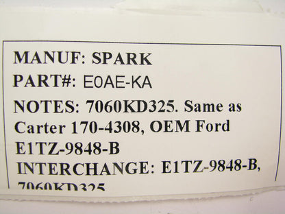 NEW - OUT OF BOX E0AE-KA Carburetor Choke Thermostat For Ford 2-BBL VV 7200VV