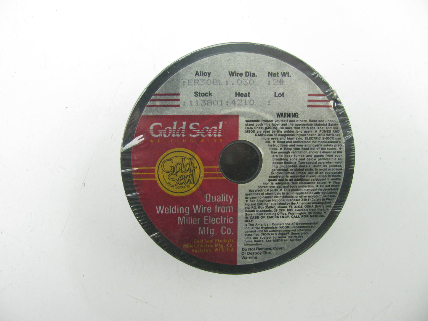 Gold Seal ER30BL Stainless Steel MIG Wire 2 Lb Spool .030  (2 LBS By Weight)