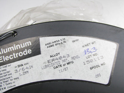 ER4043 Aluminum MIG Welding Wire 3/64'' 1.2mm 13.3 Lb Spool 13+ Lbs