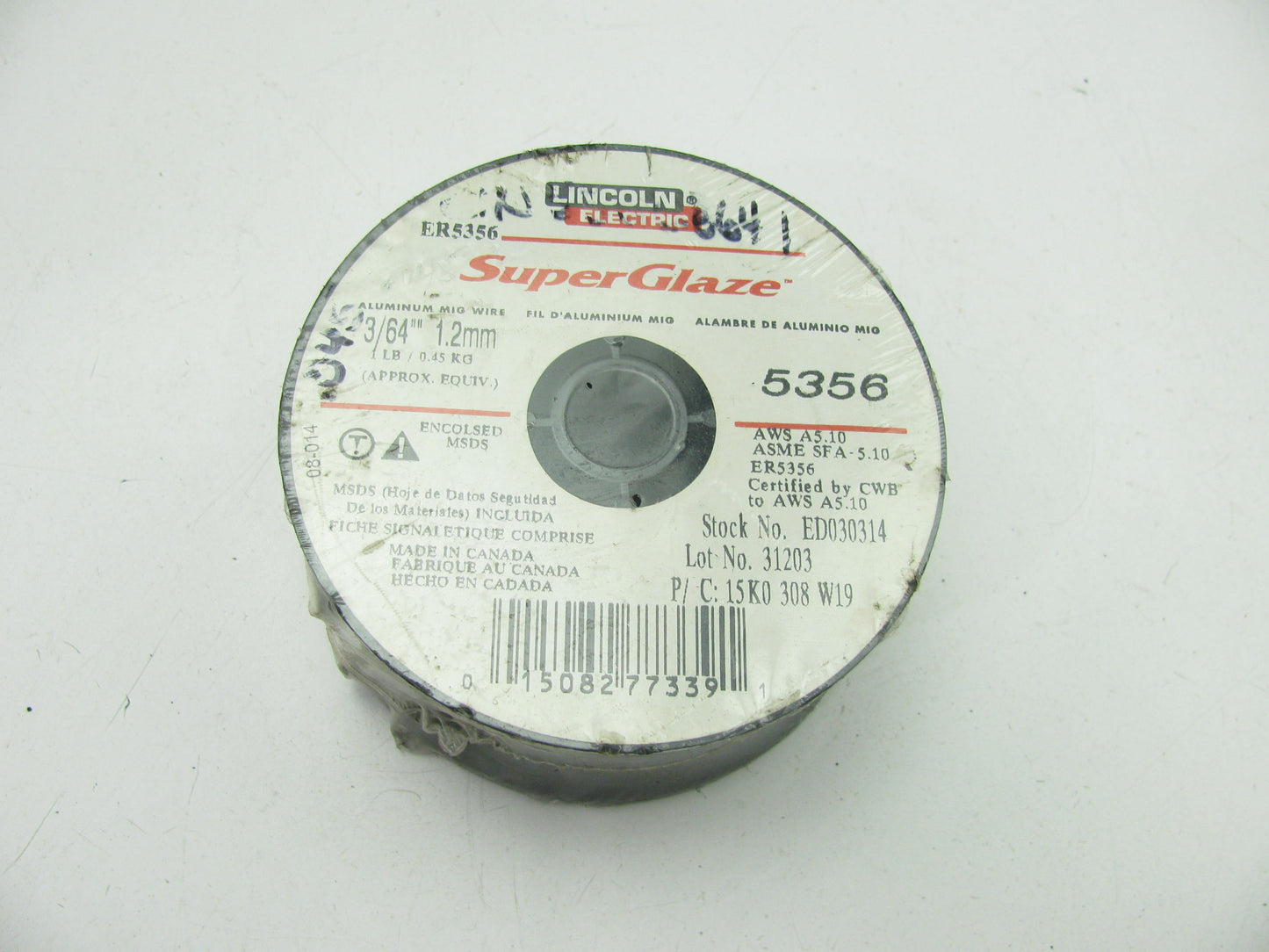 Lincoln Electric ER5356 Aluminum MIG Welding Wire 3/64''  1-Lb Spool.