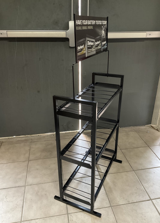 Diehard EZSNAP6 12V Auto Battery Rack Display / Sales Rack