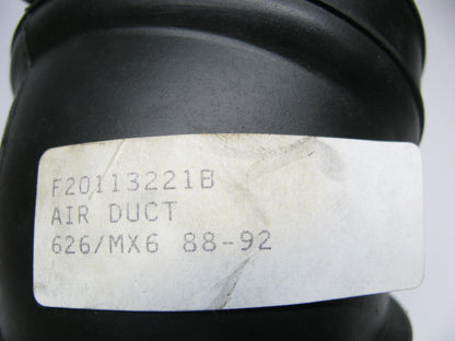 NEW - UNBOXED F20113221B Air Intake Hose Duct 1989-92 Probe, 90-92 626 MX6 2.2L