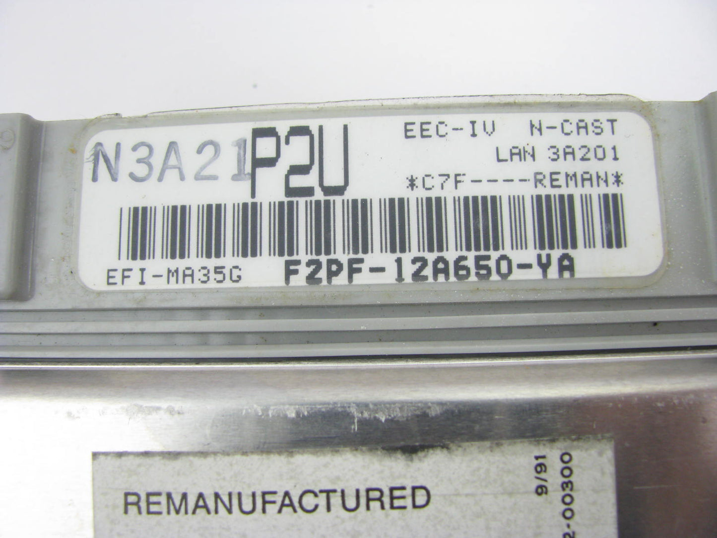 REMAN - OUT OF BOX F2PF-12A650-YA Engine Control Module 1991-92 Explorer 4.0L-V6