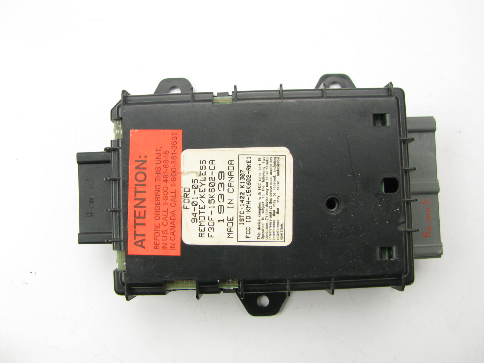 DAMAGED CONNECTOR - NEW Keyless Entry Door Lock Control Module 1992 Co ...