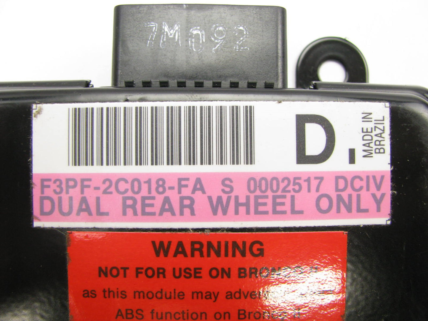 NEW - OUT OF BOX OEM Ford F3PF-2C018-FA ABS Control Module Dual Rear Wheel Only