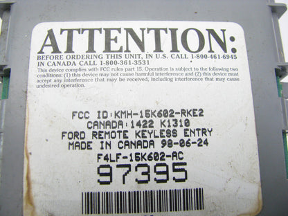 NEW - OUT OF BOX F4LF-15K602-AC Keyless Entry Module 1993-1996 Lincoln Mark VIII