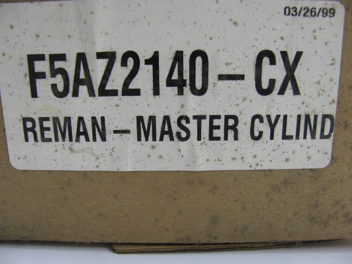 REMAN - Out Of Box F5AZ2140-CX Brake Master Cylinder 1995-1997 Crown Victoria PI