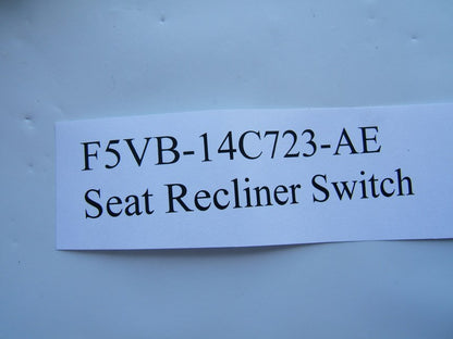 NEW - OUT OF BOX - OEM Ford F5VB-14C723-AE Seat Recliner Switch 1995-97 Town Car