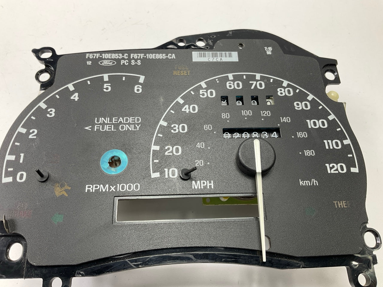USED - 20,834 Miles OEM Ford F67F-10E853-C Tachometer Speedometer Gauge