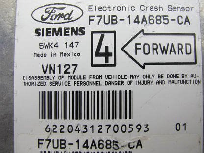 NEW - OUT OF BOX - Genuine OEM Ford F7UB-14A685-CA SRS System Control Module