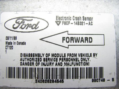 NEW - OUT OF BOX OEM Ford SRS Control Module 98-03 Escort F8CF-14B321-AC