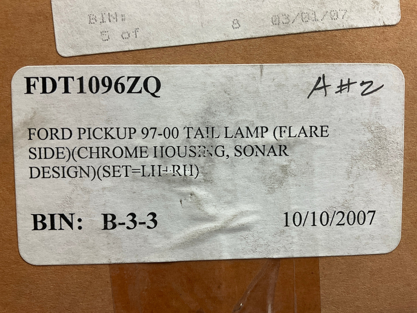 1997-2003 Ford F-150 Flareside Truck Tail Lights Brake Lamps Set L + R FDT1096ZQ