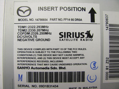 NEW - OUT OF BOX - SIRIUS SATELLITE RADIO CONTROL MODULE 14790654 FF14-66-DR0A