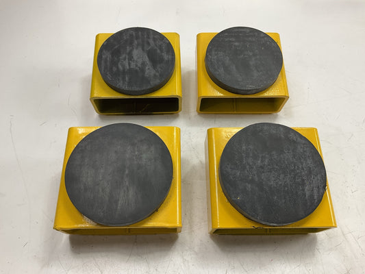 Rotary Lift FJ6138BK Round Polymer Adapter Pads, Set Of 4, Comes As Shown