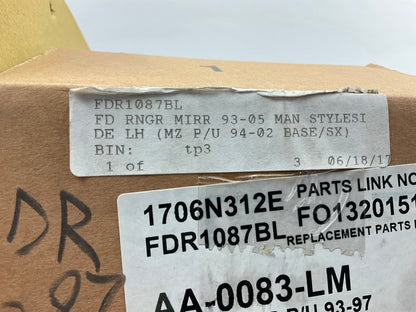 NEW AFTERMARKET FO1320151 Left Mirror - 1993-2005 Ford Ranger