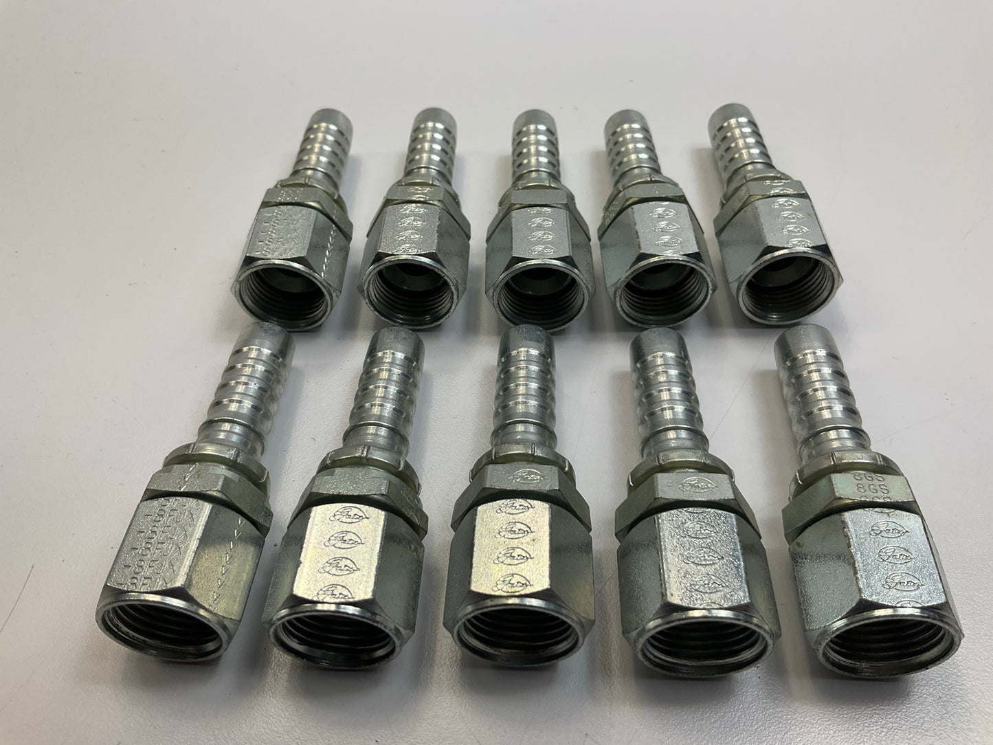 (10) NEW UNBOXED G20170-0808 Female JIC 37° Flare Swivel Hydraulic Fitting, 1/2''