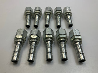 (10) NEW UNBOXED G20170-0808 Female JIC 37° Flare Swivel Hydraulic Fitting, 1/2''