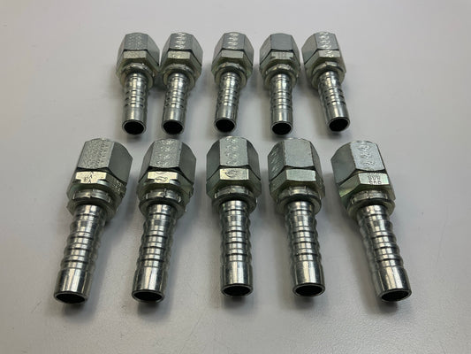 (10) NEW UNBOXED G20170-0808 Female JIC 37° Flare Swivel Hydraulic Fitting, 1/2''