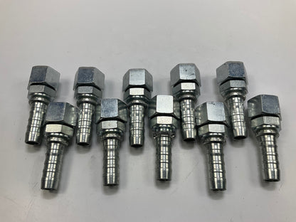 (10) Bulk Gates G20230-1212 Hydraulic Fitting Straight Female Coupler 3/4'' Hose