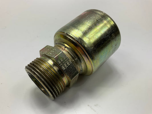 NEW - G25225-1616 Hydraulic Fitting Male Flat Face O-Ring Megacrimp G25 1'' Hose